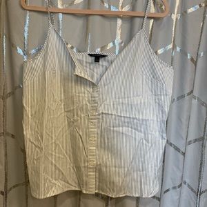 Banana Republic Striped Button-up Tank